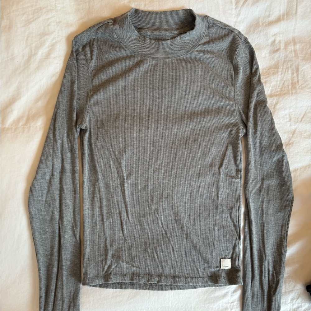 Vuori Mudra Long Sleeve T-Shirt (Heather Grey, XS)
